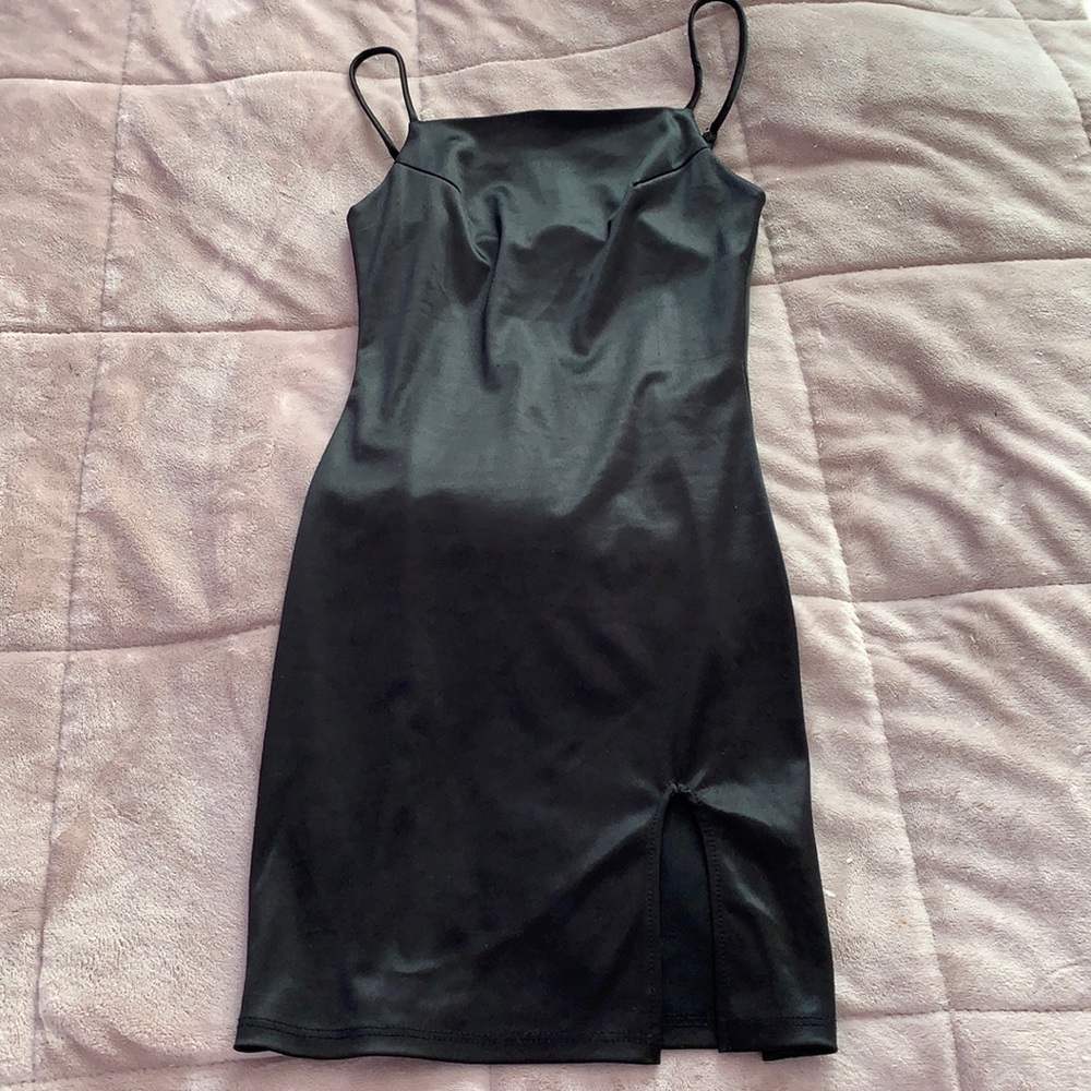 Better Be Silk Black Dress